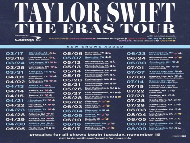 14 TRIỆU NGƯỜI XẾP HÀNG MUA VÉ TOUR DIỄN CỦA TAYLOR SWIFT-KUBET